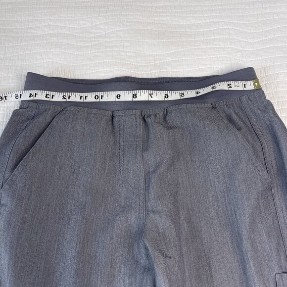 Figs Technical Collection Cargo Scrub Pants Straight Leg Gray SZ S Pockets - Picture 5 of 9